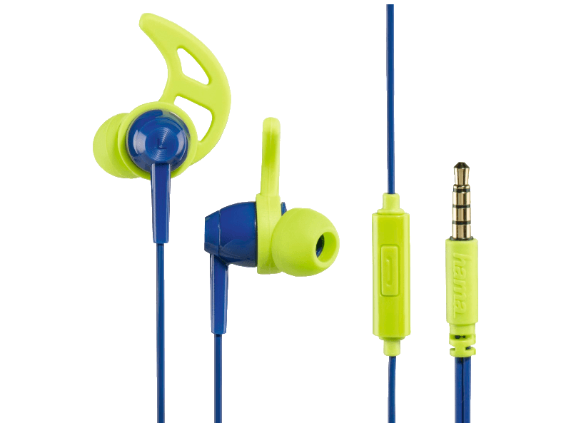 Hama 177021 Sztereó fülhallgató, Zöld-Kék