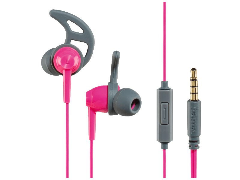 Hama 177022 Sztereó fülhallgató, Szürke-pink