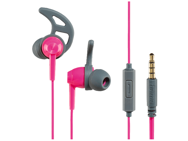 Hama 177022 Sztereó fülhallgató, Szürke-pink