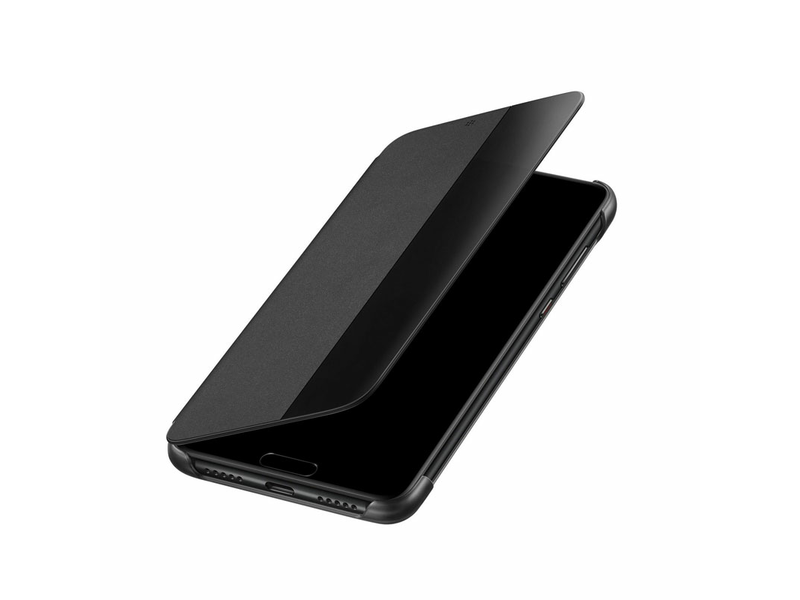 Huawei P20 Pro Flip Cover védőtok, Fekete