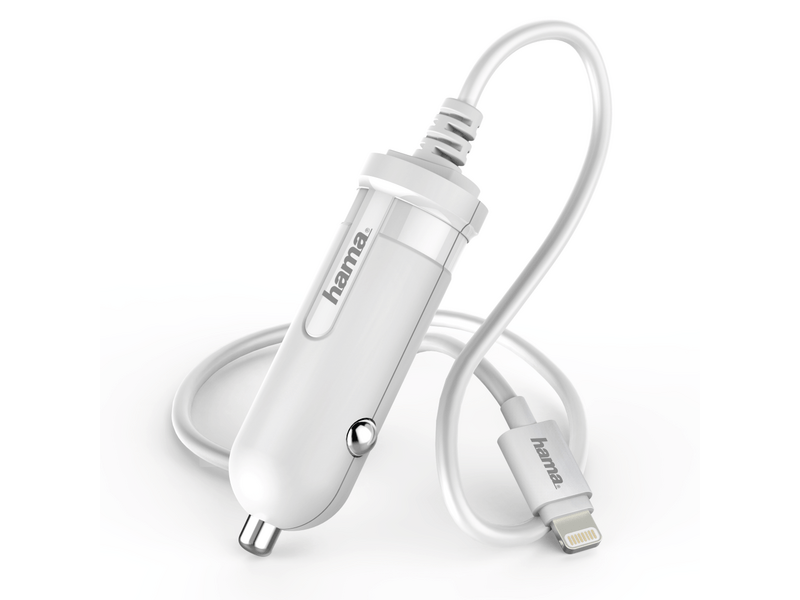 HAMA 178248 Autós töltő lightning, Fehér