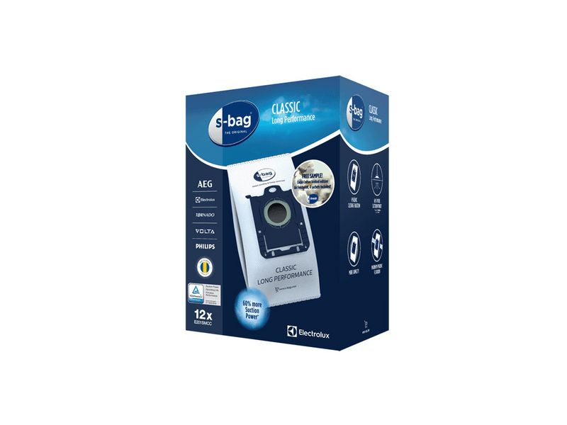 Electrolux E201SMCC s-bag® Classic Mega Pack, 12 db porzsák + 4db illatosító