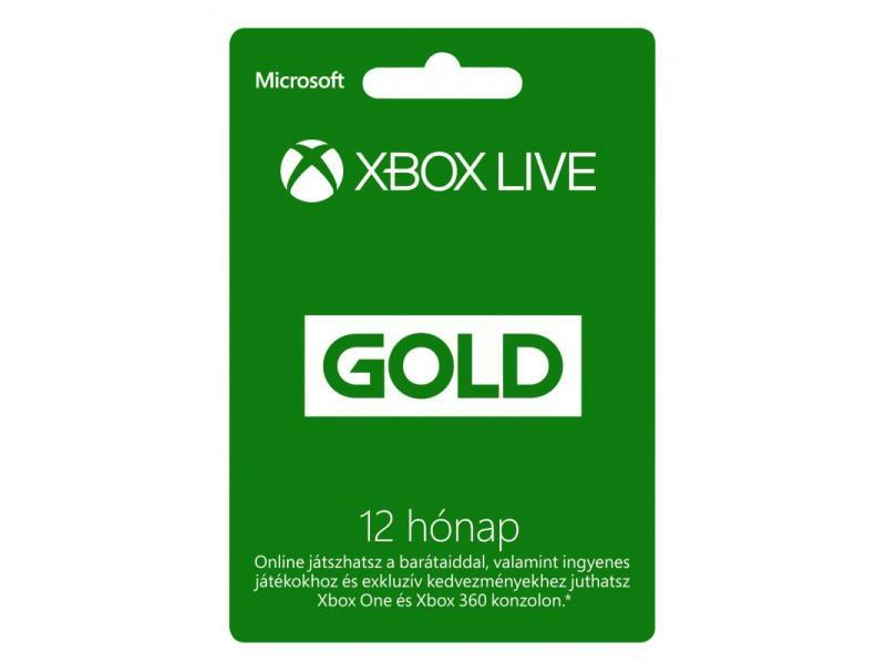 Microsoft S4T-00026D Xbox Live Gold Card 12 hónapos előfizetés