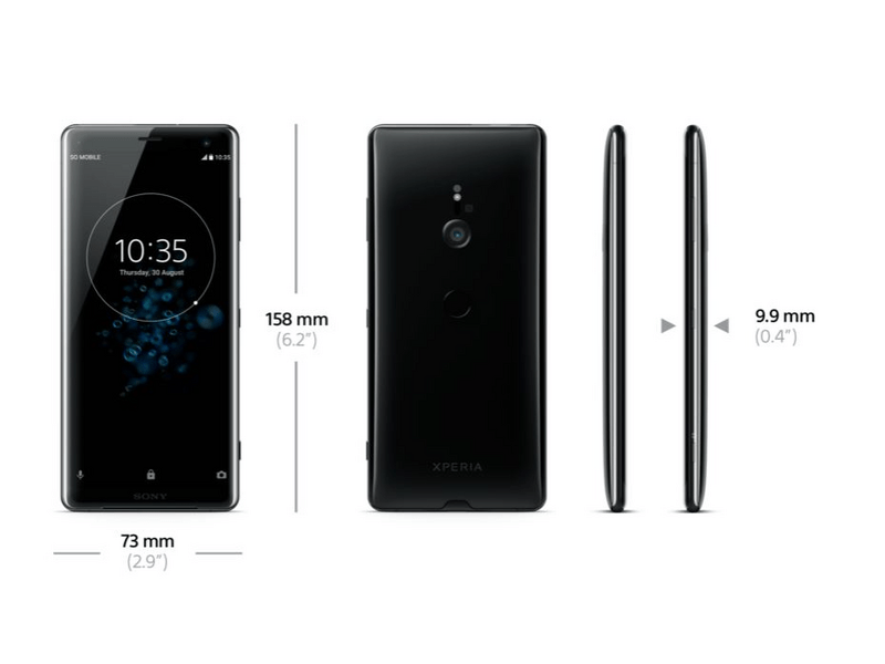 Sony XZ3 DS BLACK (H9436) 64 GB Kártyafüggetlen mobiltelefon, Fekete