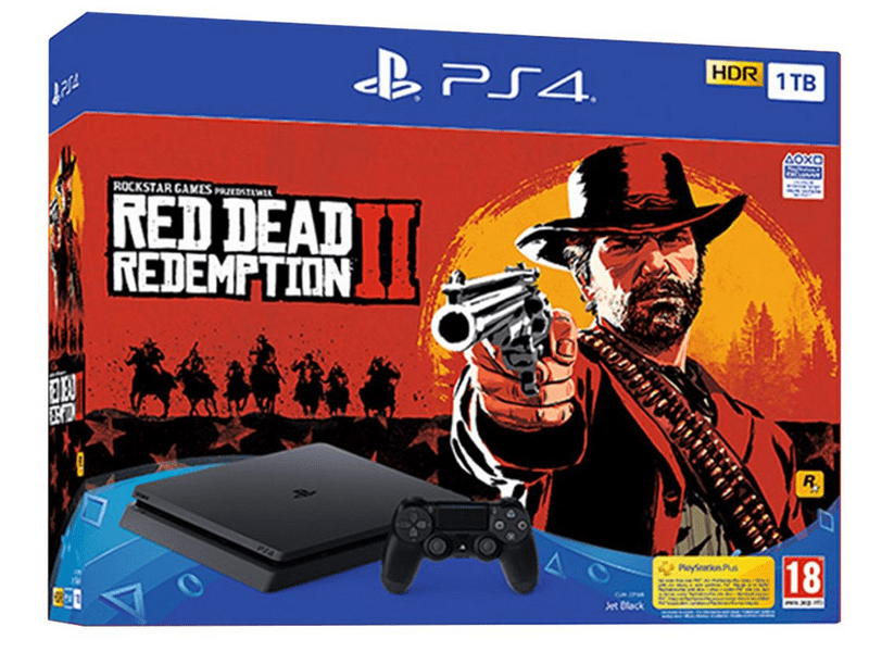 SONY Playstation 4 (PS4) Slim 1TB + Red Dead Redemption 2
