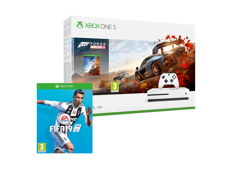 Xbox One S 1TB + Forza Horizon 4 + FIFA19