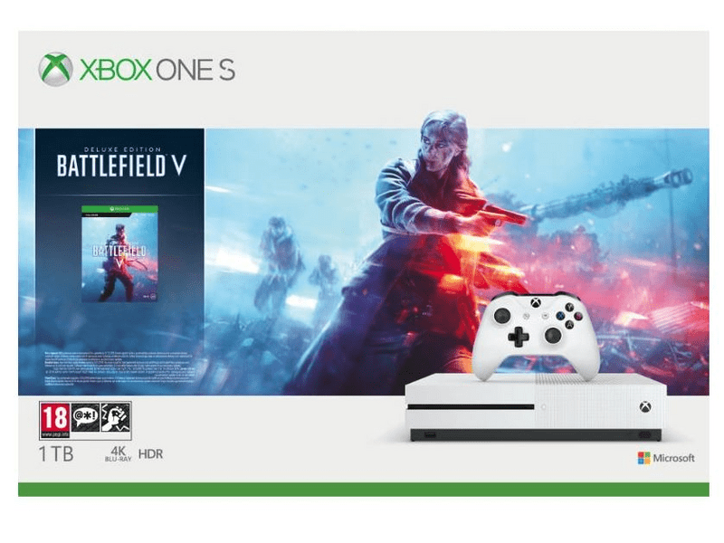 XBOX One S 1TB + Battlefield5 Delux Edition + Függőleges állvány