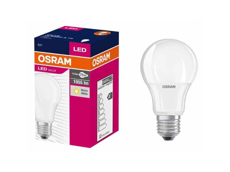 Osram Value CL A 75 E27 LED izzó