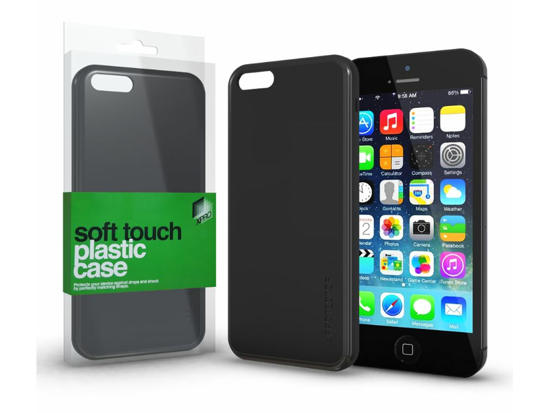 XPRO Soft-Touch IPhone 6/6S Telefon tok, Fekete