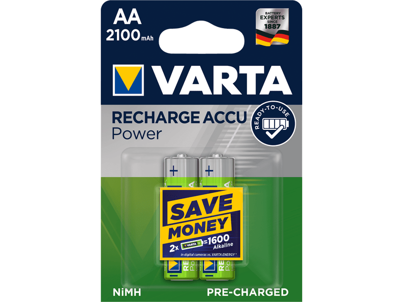 VARTA POWER akkumulátor ceruza/AA 2100 mAh BL2