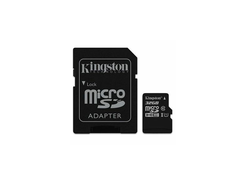 Kingston MicroSDHC 32 GB C10/UHS-I/U1 SDCS/32GB Memóriakártya