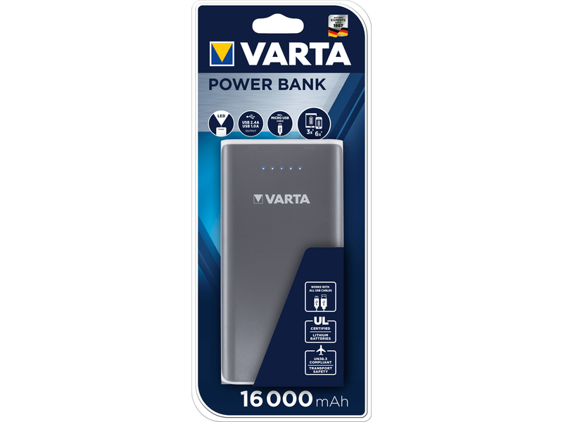 VARTA FAMILY Power Bank 16000mAh töltő