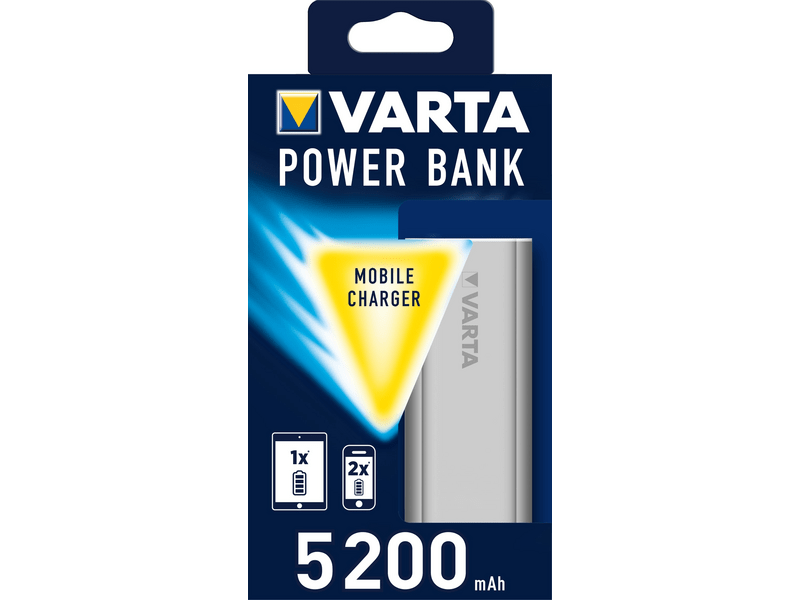 Varta PowerBank 5200 mAh, Ezüst