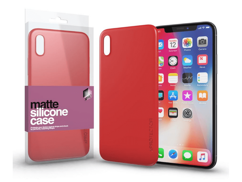 XPRO Matt IPhone X Telefon tok, Piros