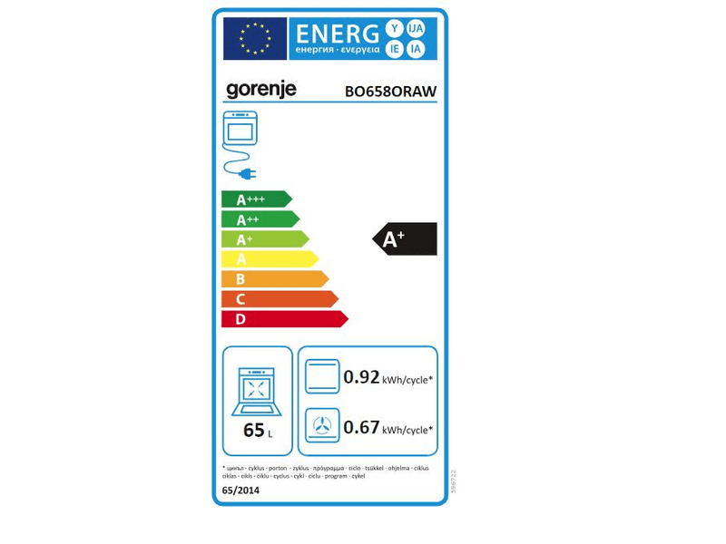 GORENJE BO658ORAW Beépíthető sütő