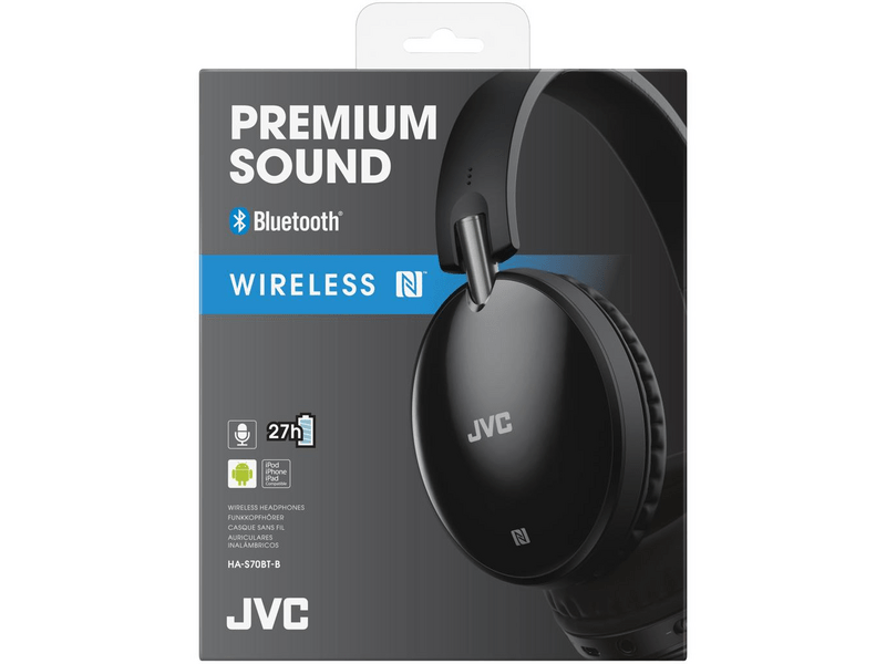 JVC HA-S70BT Bluetooth fejhallgató fekete