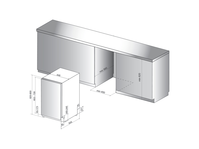 Whirlpool WSIP 4O23 PFE Beépíthető mosogatógép