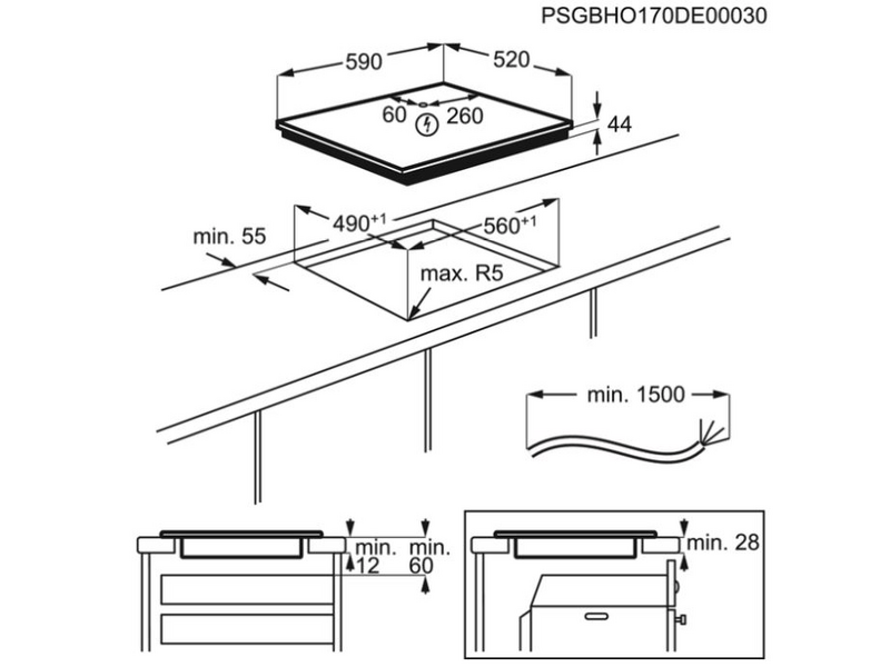 Electrolux LIR60433B Ugradbena indukcijska ploča