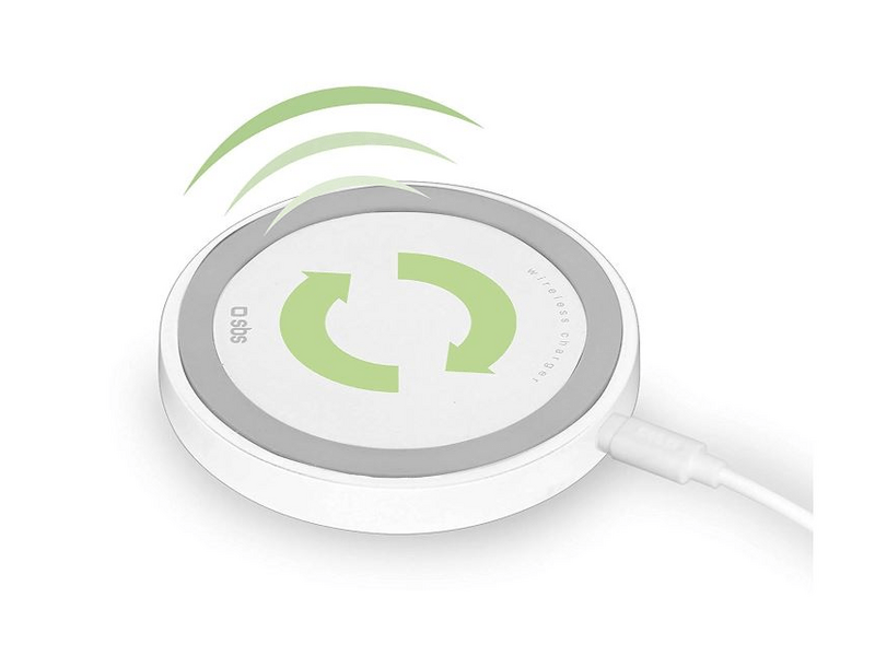 SBS Vezeték nélküli QI töltő fehér