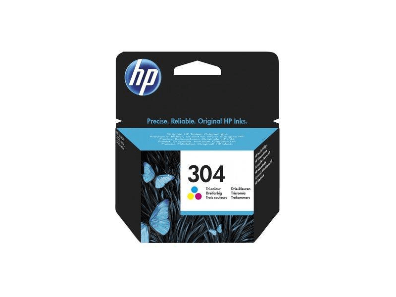 HP 304 háromszínű eredeti tintapatron (N9K05AE)