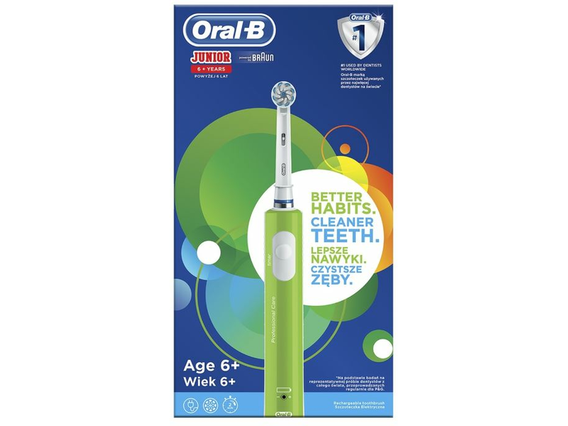 Oral-B PRO 400 Junior Elektromos fogkefe, Zöld