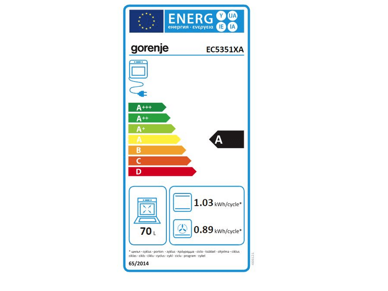 Gorenje EC5351XA Villanytűzhely