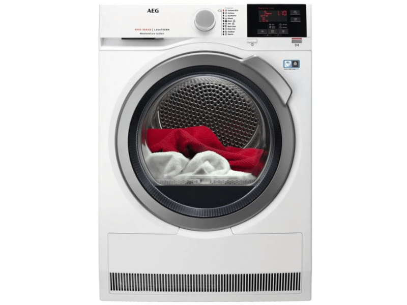 AEG T8DBG49S Hőszivattyús szárítógép, 9 kg, inverter motor, LCD kijelző