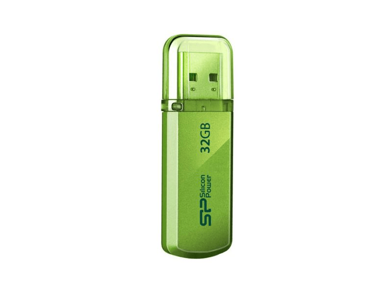 Silicon Power Helios 101 Pendrive, 32 GB, Zöld