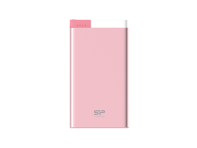 Silicon Power S55 Power Bank 5000 mAh, Rózsaszín