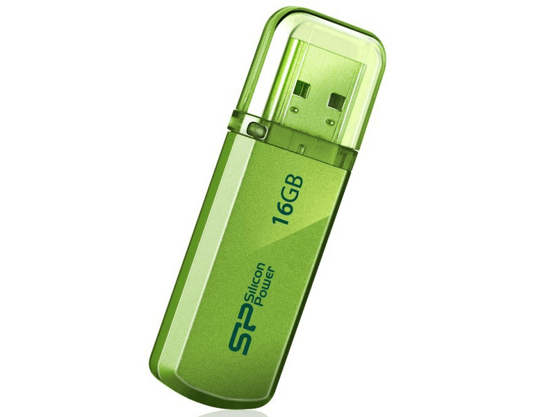 Silicon Power Helios 101 Pendrive, 16 GB, Zöld