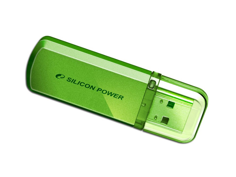Silicon Power Helios 101 Pendrive, 4 GB, Zöld