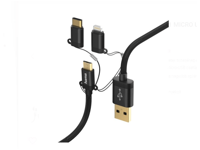 HAMA 183348 3 az 1-ben Adatkábel