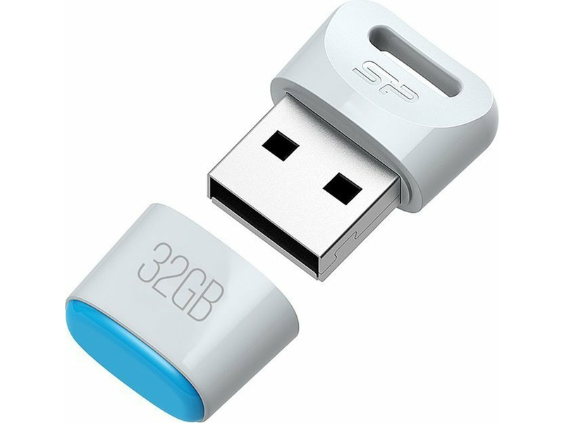 Silicon Power Touch T06 Pendrive, 32 GB, Fehér