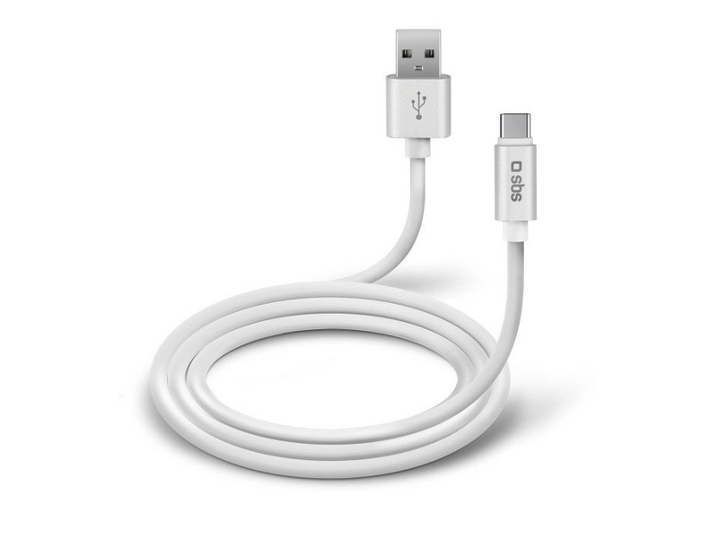 SBS USB A - USB C típus kábel, Fehér