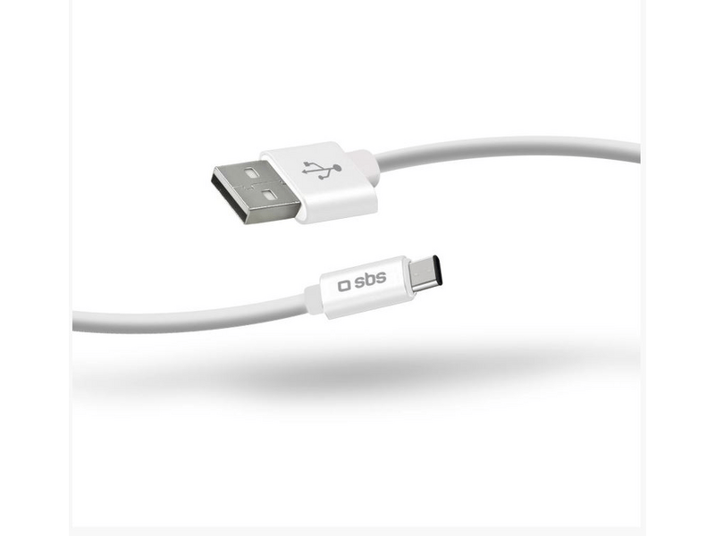 SBS USB A - USB C típus kábel, Fehér