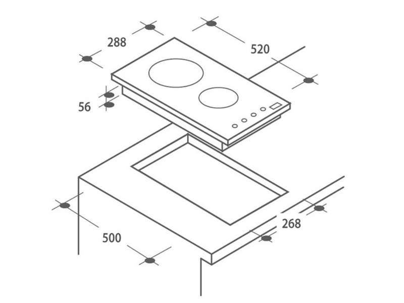 CANDY CDI 30 Beépíthető indukciós domino főzőlap