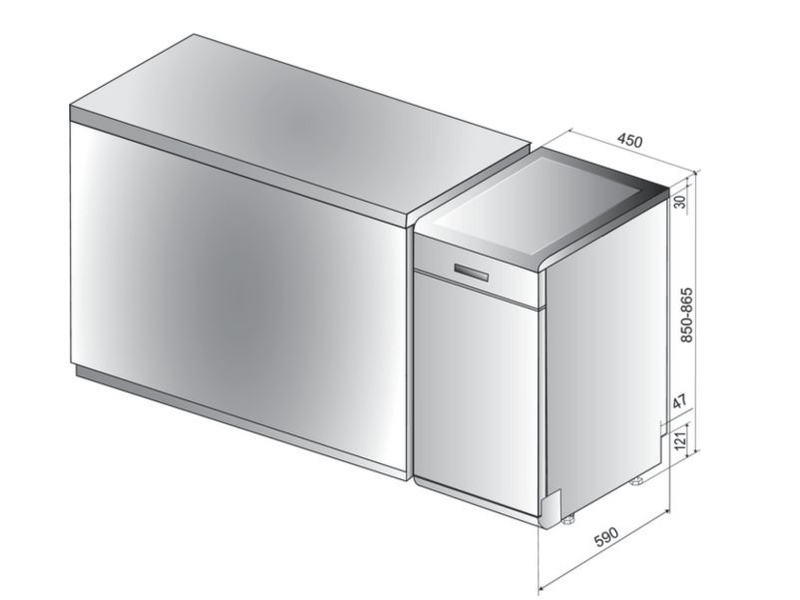 Whirlpool WSFO 3O34 PF X Mosogatógép