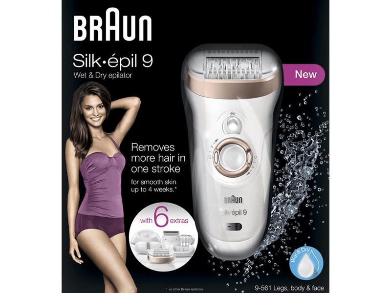 Braun Silk-épil 9 SensoSmart SE9561 Epilátor, Bronz