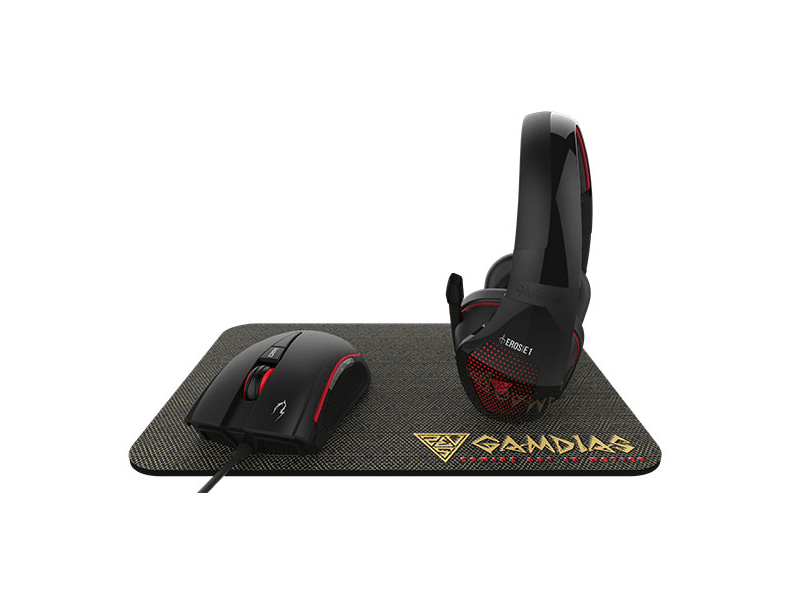 Gamdias ARTEMIS E1 Egér + headset + egérpad