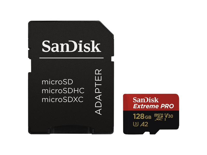 SanDisk microSDXC Extreme Pro 128GB UHS-I/A2/C10/V30 183521