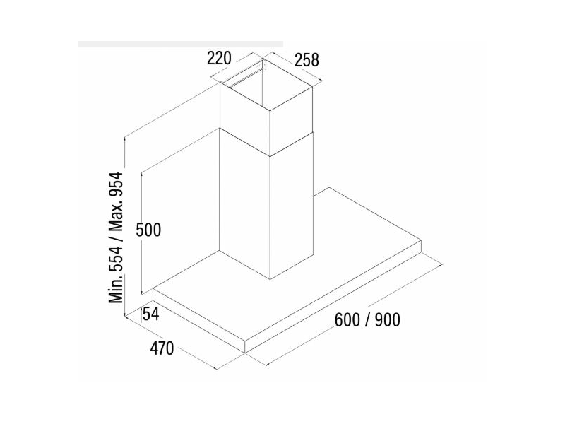 CATA MIDAS 600FEK (02060200) Fali páraelszívó