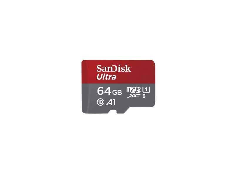 SANDISK MICROSD ULTRA KÁRTYA 64GB, 100MB/s CL10/UHS-I/A1 (173472)