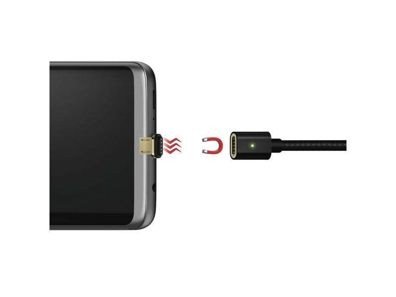 HAMA 178373 Micro USB Adatkábel mágneses csatlakozóval