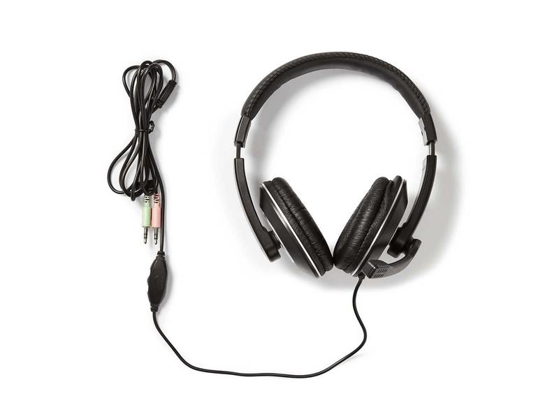 Nedis CHST200BK Mikrofonos fejhallgató