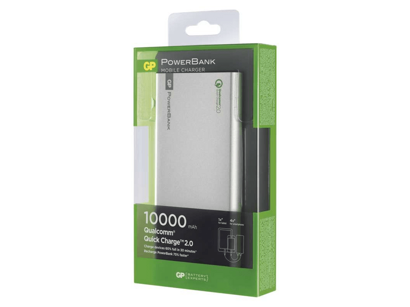 GP B0395S PowerBank 10000 mAh, Ezüst