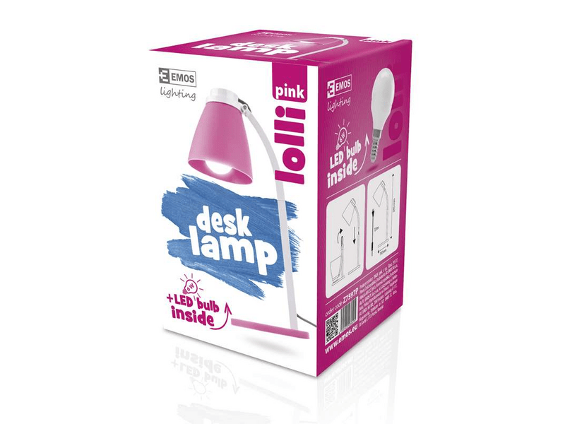 EMOS asztali lámpa Lolli LED izzó rózsaszín (Z7597P)