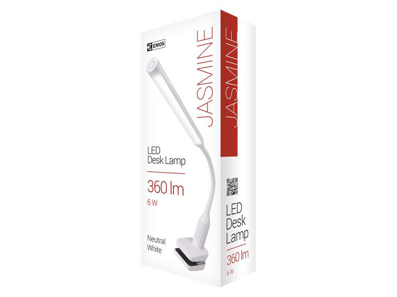 EMOS LED asztali lámpa Jasmine fehér Z7595