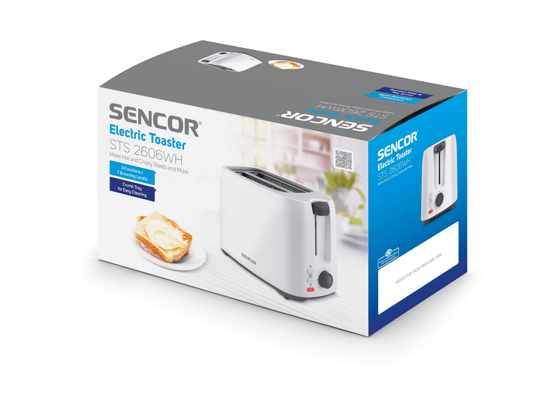 Sencor STS 2606WH električni toster, bijeli