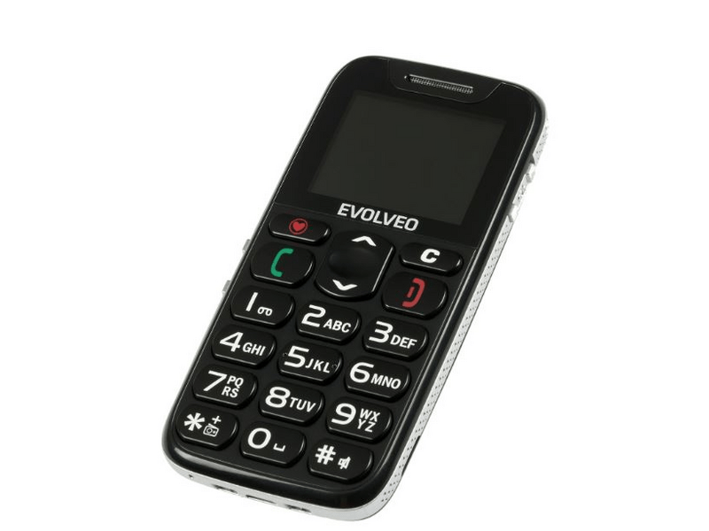 EVOLVEO EASY PHONE EP-500 Kártyafüggetlen mobiltelefon fekete