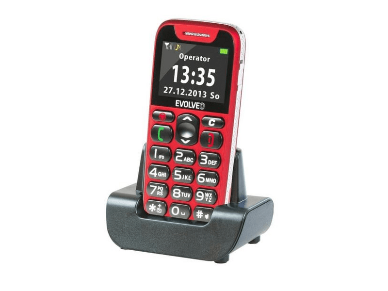 EVOLVEO EASY PHONE EP-500 Kártyafüggetlen mobiltelefon piros